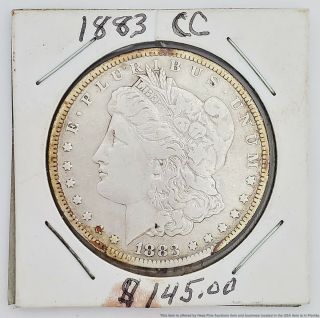 Vintage 1883 - Cc Carson City Morgan Silver Dollar One $1 U.  S.  A.  Coin American