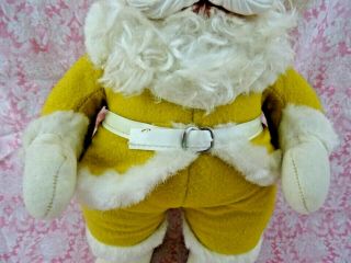 Vintage GOLD Yellow Rushton Co Santa Claus Rubber Face Boots 16” Rare 3