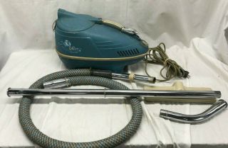 Vintage 1961 Vacuum Cleaner Interstate Engineering Revelation C - 4 Blue Very Rare