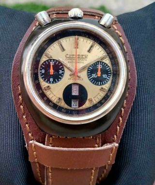 Vintage Reloj Citizen Chronograph Bullhead,  Automatico Cal.  8110a Brad Pitt