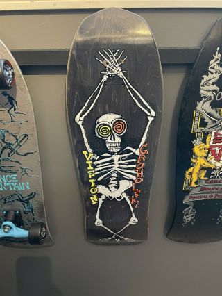 Vision Tom Groholski Skateboard Deck Grey Stain