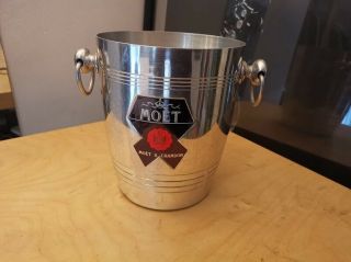 Vintage French Moet & Chandon Champagne Cooler Wine Ice Bucket Made In France