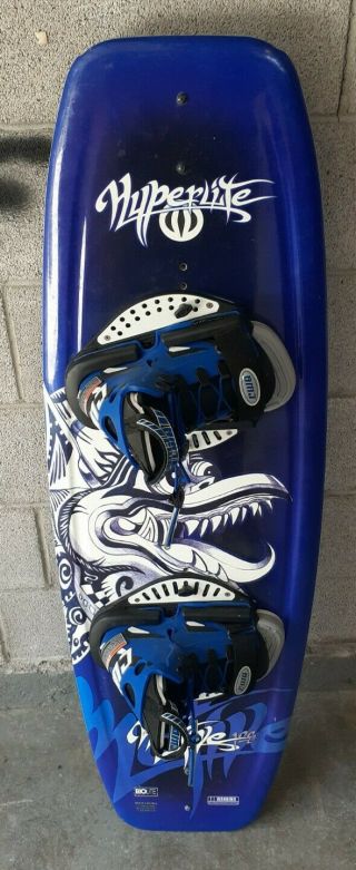 Vintage Hyperlite Motive 128 Wakeboard With Boots And Bindings 2003 Gently