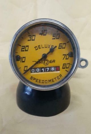 Vintage Whizzer Deluxe Speedometer - 0 - 80 Range 179m