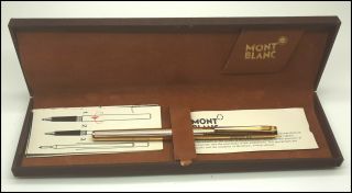 Vintage Mont Blanc Noblesse Fountain Pen W/box & Papers,  Germany.  (mi220)