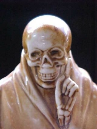 Vintage Schafer Vater Grim Reaper / Skeleton Poison Decanter 2