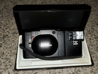 Vintage Olympus Xa Camera With A11 Flash & Case