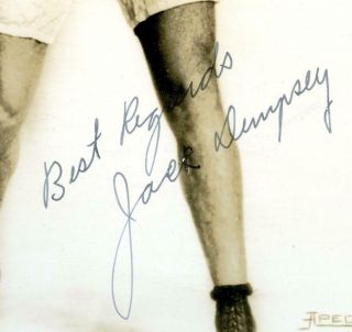 Vintage Jack Dempsey Boxing Signed Autographed Photo by Apeda 2