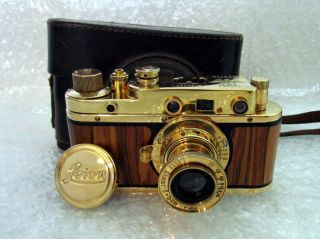 Leica Ii (d) Olympiada 1936 Berlin Ww Ii Vintage Russian Rf Gold Camera