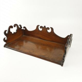 Antique Late 19th Century Olive Wood Book Stand / Shelf 40cm X 21cm X 12.  5cm