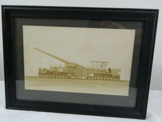 Wwi 1918 14 " 50 Cal.  Gun Railway Battery Us Navy Photo Baldwin Locomotive