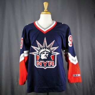 (1999) Ccm Wayne Gretzky York Rangers Lady Liberty Vintage Jersey Size Large