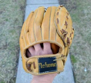 Vintage Nokona Pro Line Bpro Chief Tan 12.  5 " Rht Baseball Softball Glove Usa Made