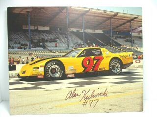 Vintage Alan Kulwicki 97 Signed 20 " X16 
