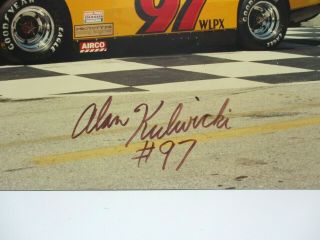 Vintage Alan Kulwicki 97 Signed 20 