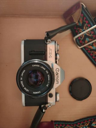 Vintage Canon Ae - 1 35mm Slr Film Camera 50mm Lens