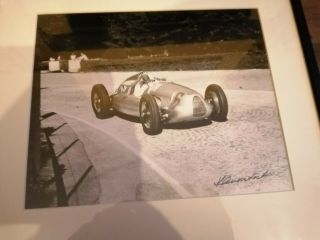 Klemantaski Signed Framed Vintage Motor Sport Photograph