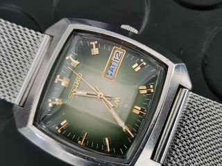 Vintage Seiko Lm 5606 - 5120 Green Dial Automatic 25 Jewels (lord Matic)