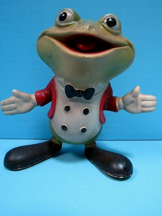 Rare Vtg.  1948 " Froggy The Gremlin " 5 " Rubber Toy From The Buster Brown Tv Show