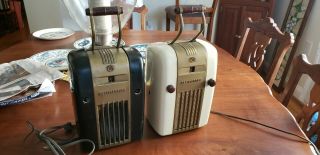 Two Vintage 1940s Westinghouse Little Jewel Refrigerator Radios For Restoration