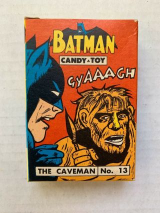 VINTAGE - BATMAN Candy And Toy Box Only - DC Comics 1966 CAVEMAN 2