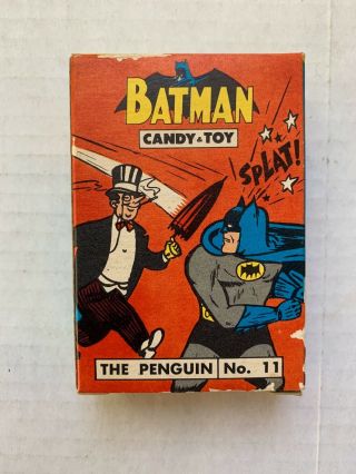 Vintage - Batman Candy And Toy Box Only - Dc Comics 1966 Penguin