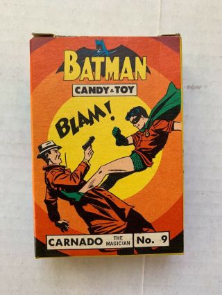 VINTAGE - BATMAN Candy And Toy Box Only - DC Comics 1966 CORNADO 2