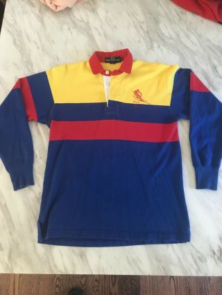 Vintage Polo Ralph Lauren 1987 Ski Rugby Pwing Stadium Sportsman Country 1992