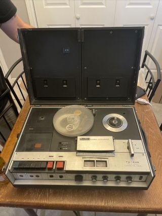 Vintage Sony Tc - 330 Reel To Reel 3 Head Stereo Tape Recorder