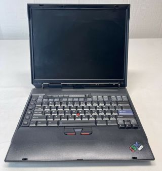 Vintage Ibm Thinkpad A31 Laptop Windows 98 Operating System 15 " Lcd Dvd,  Floppy