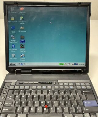 Vintage IBM Thinkpad A31 Laptop Windows 98 operating system 15 