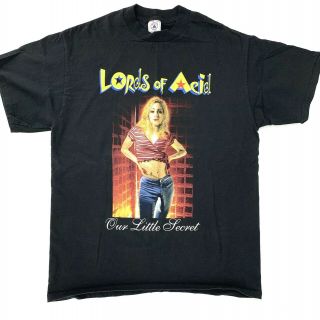 Vintage 90s Lords Of Acid Our Little Secret Band Tour T - Shirt L Thrill Kill Kult