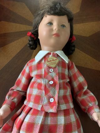 Vintage Kathe Kruse Stoffpuppe Girl Doll 18 inch 2
