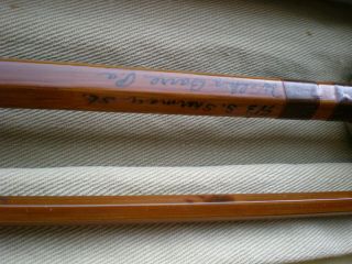 Vintage,  Rare.  ORVIS 1335 Bamboo 9 ' 2pc.  8 - 9wt.  est.  6.  2oz.  Fly Rod.  Custom Signature. 3