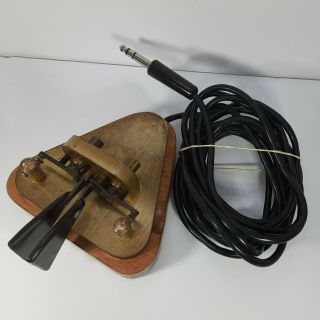 Vintage Vibroplex Brass Racer Ham Telegraph Morse Code Key 04535