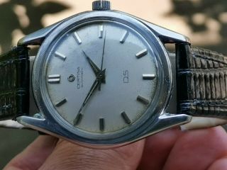 Vintage 1960s Certina Ds Turtleback Automatic Cal 25 - 65 Steel Mens Watch