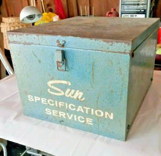 Vintage Sun Specification Service Cabinet With Tune Up Specs 1966 - 1974