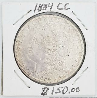 Vintage 1884 - Cc Carson City Morgan Silver Dollar One $1 U.  S.  A.  Coin American