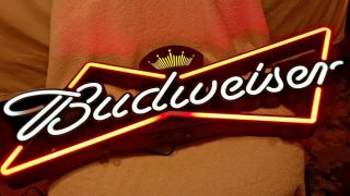 Vintage Budweiser Beer Light Up Sign (electric)