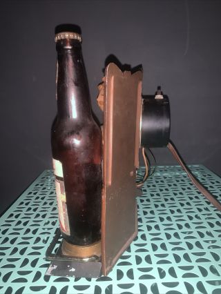 Vintage Pabst Blue Ribbon Beer Lighted Bar Display - Bartender Clock 1960 ' s PBR 3