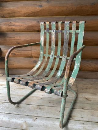 Vintage Metal Porch Garden Patio Lawn Rocker Chair