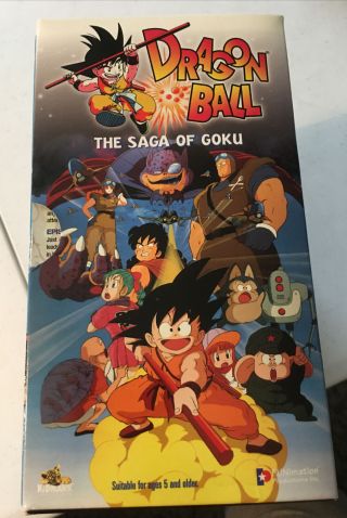Dragon Ball: The Saga Of Goku Box Set Of 7 (vhs) Vintage