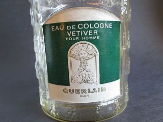 Vintage 1959 Guerlain Bee Bottle Eau de Cologne Vetiver Pour Homme Beehive RARE 2
