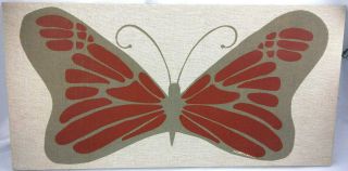 Vintage Marushka Framed Print 12 " X 24 " Butterfly - 1979