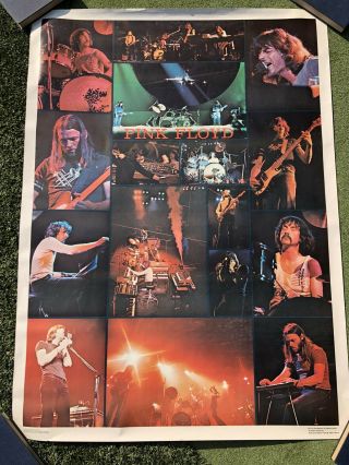 Huge Pink Floyd Poster 1977 70’s Vintage 58”x42”