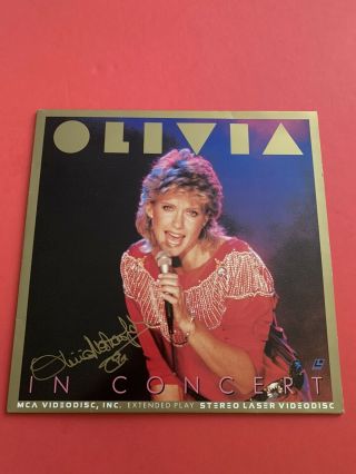 Olivia Newton - John Vintage Physical Tour 82’ In Concert Laser Video Disc Signed
