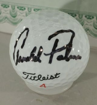Vintage Arnold Palmer Autograph Signed Golf Ball With