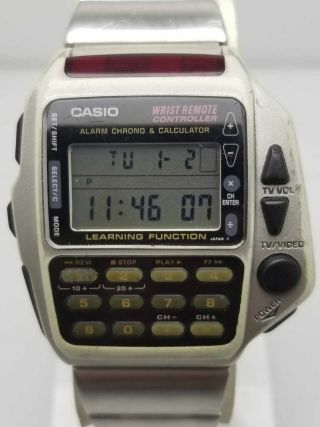 Vintage Casio Cmd 40 Module 1174 Wrist Tv Remote Control Calculator Watch