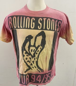 Rolling Stones Voodoo Lounge Tour T Shirt Vintage 1994 Tie Dye Usa Size Xl