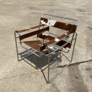 Wassily Cowhide Chair By Marcel Breuer